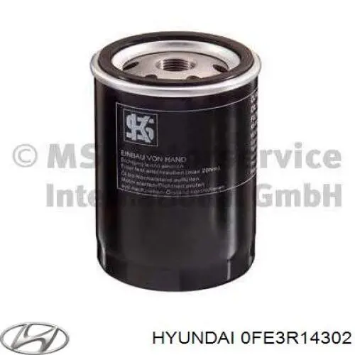 0FE3R14302 Hyundai/Kia filtro de óleo