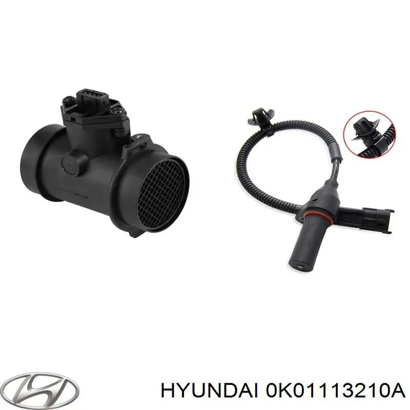 Датчик массового расхода воздуха Hyundai/Kia 0K01113210A цена, от 61.93 USD