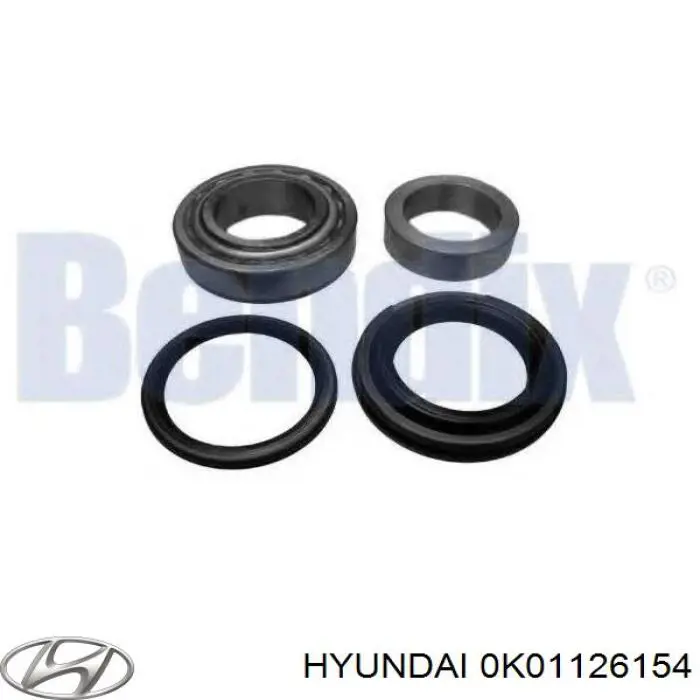 Сальник задней ступицы внутренний 0K01126154 Hyundai/Kia