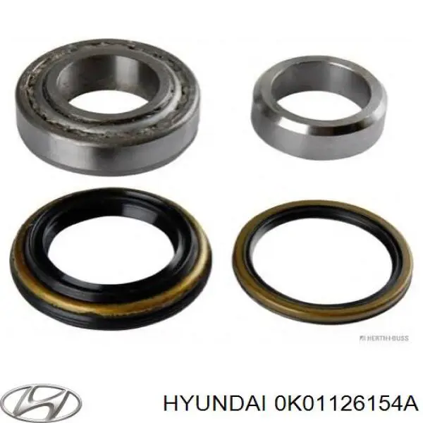 0K01126154A Hyundai/Kia vedação interna de cubo traseiro
