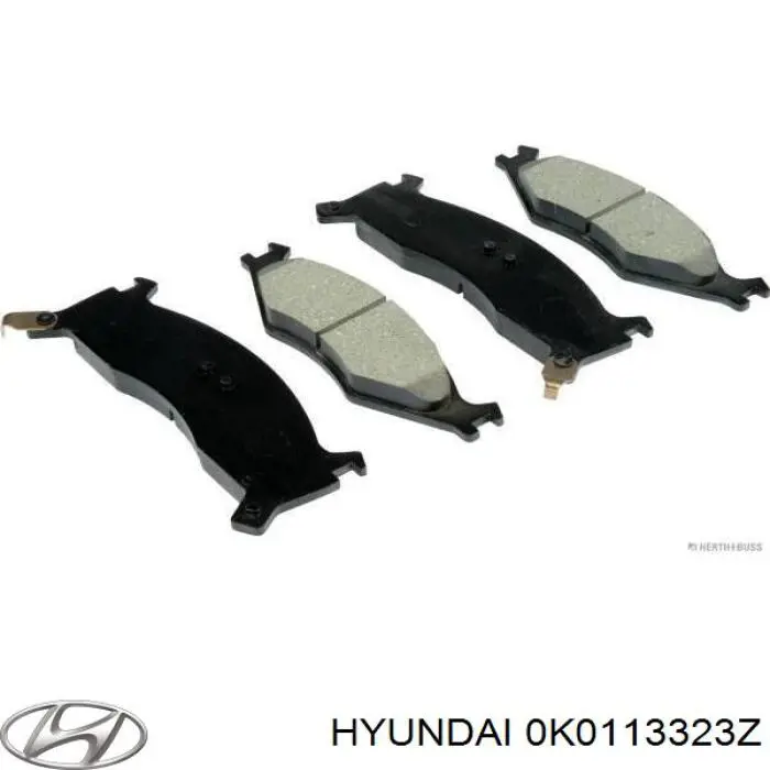 Передние тормозные колодки 0K0113323Z Hyundai/Kia