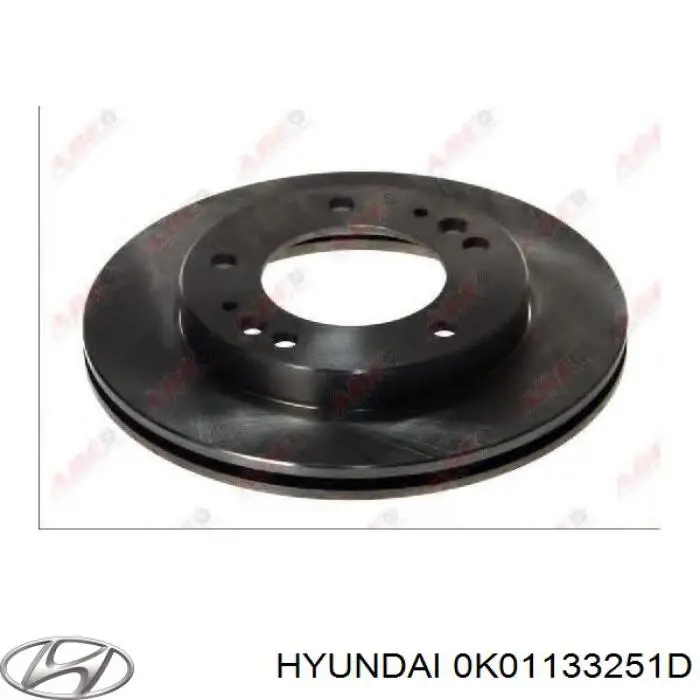 0K01133251D Hyundai/Kia диск тормозной передний