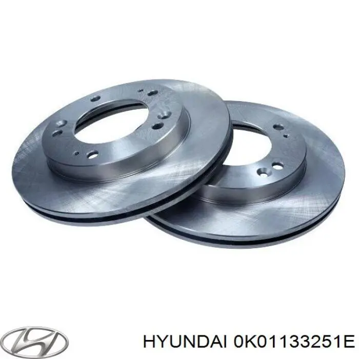 Передние тормозные диски 0K01133251E Hyundai/Kia