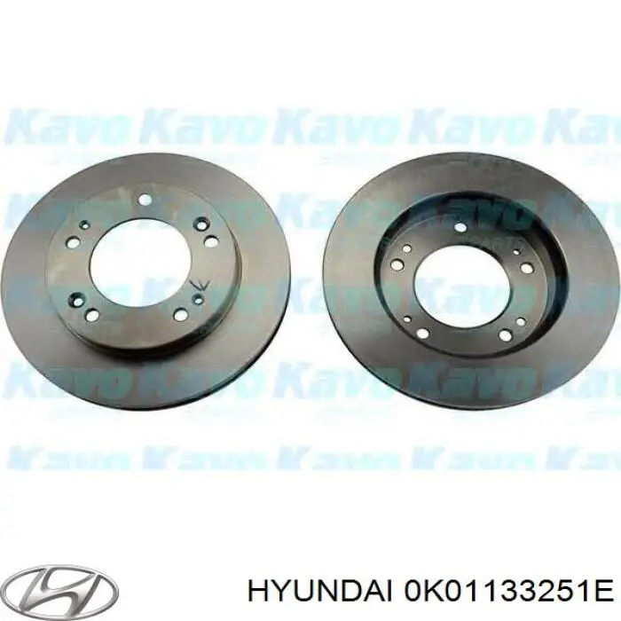 0K01133251E Hyundai/Kia тормозные диски