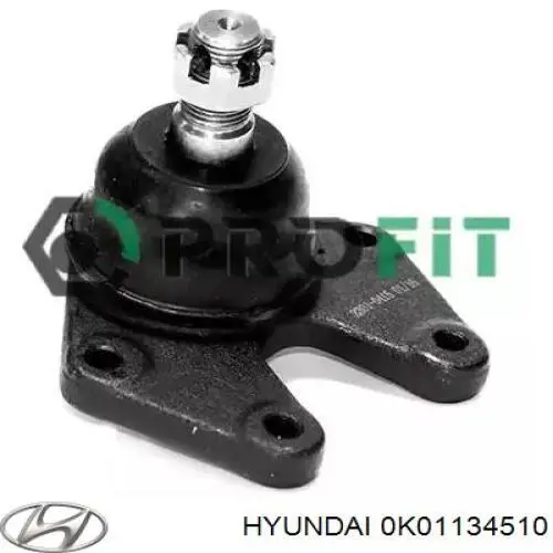 0K01134510 Hyundai/Kia Палец шаровой нижний