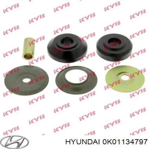 Опора стойки амортизатора переднего Hyundai/Kia 0K01134797 цена, от 11.25 USD