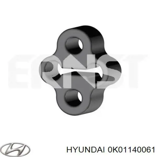 0K01140061 Hyundai/Kia подушка крепления глушителя
