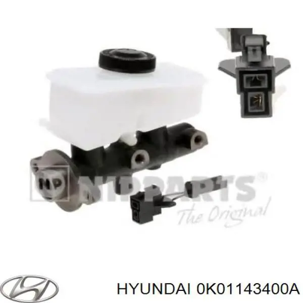 Цилиндр главный тормоза (гидротормозов) Hyundai/Kia 0K01143440 цена, от 66.22 USD