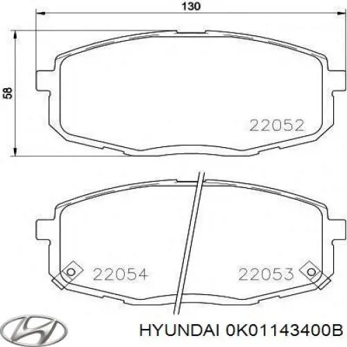 Купить 0K01143400B Hyundai/Kia Главный тормозной цилиндр