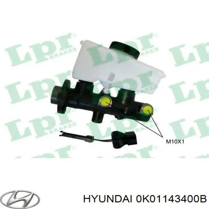 Главный тормозной цилиндр 0K01143400B Hyundai/Kia