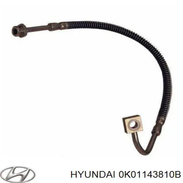 Шланг тормозной передний правый 0K01143810B Hyundai/Kia