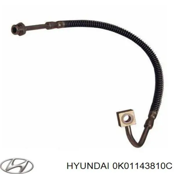 Шланг тормозной передний правый 0K01143810C Hyundai/Kia