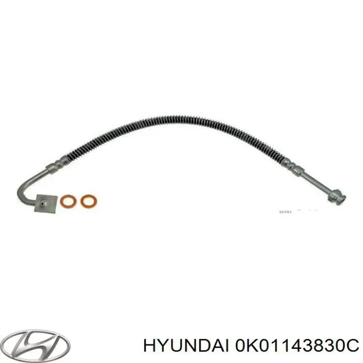 Шланг тормозной передний, левый Hyundai/Kia 0K01143830C цена, от 10.95 USD