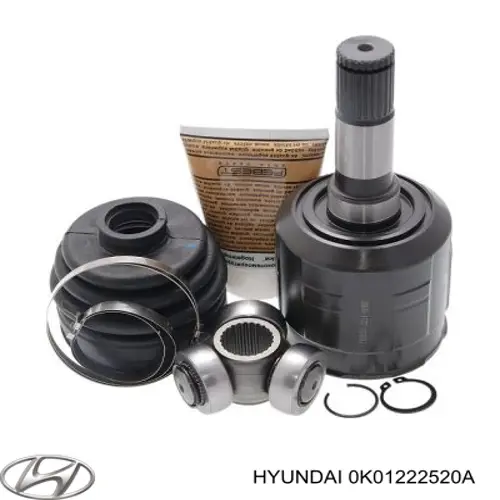 Шарнир привода внутренний Hyundai/Kia 0K01222520A цена, от 34.82 USD