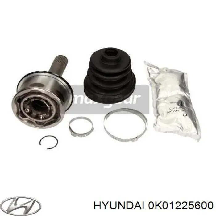 Árbol de transmisión delantero izquierdo 0K01225600 Hyundai/Kia