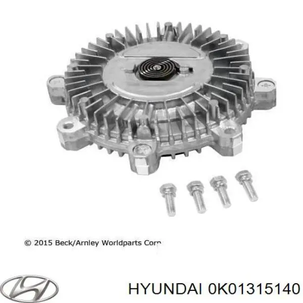 0K01315140 Hyundai/Kia ventilador (roda de aletas do radiador de esfriamento)