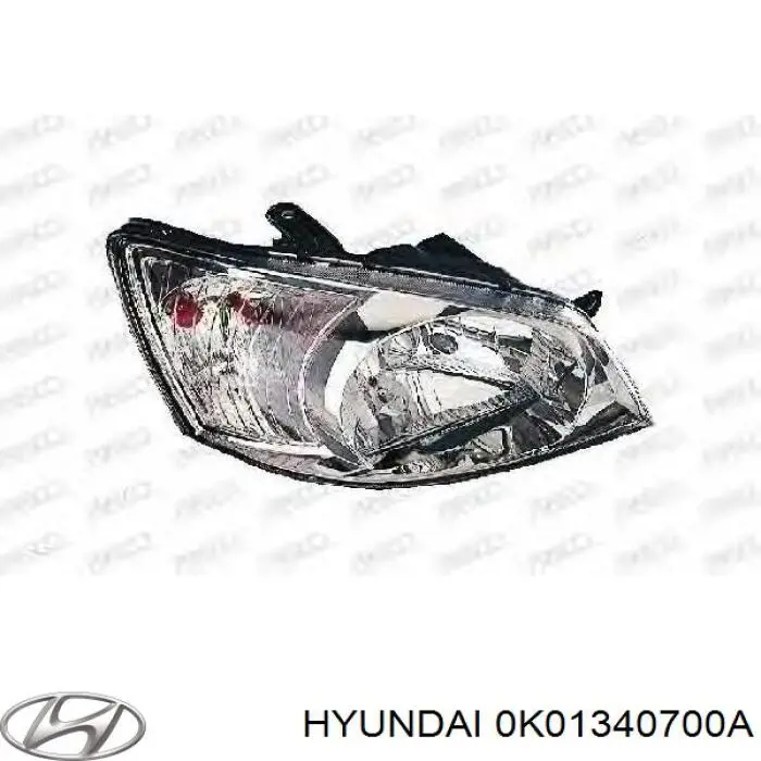0K01340700A Hyundai/Kia Патрубок глушителя от средней до задней части
