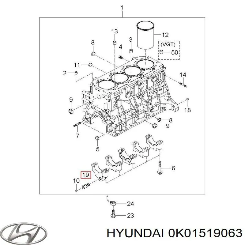  Hyundai/Kia 0K01519063 цена, от 4.05 USD