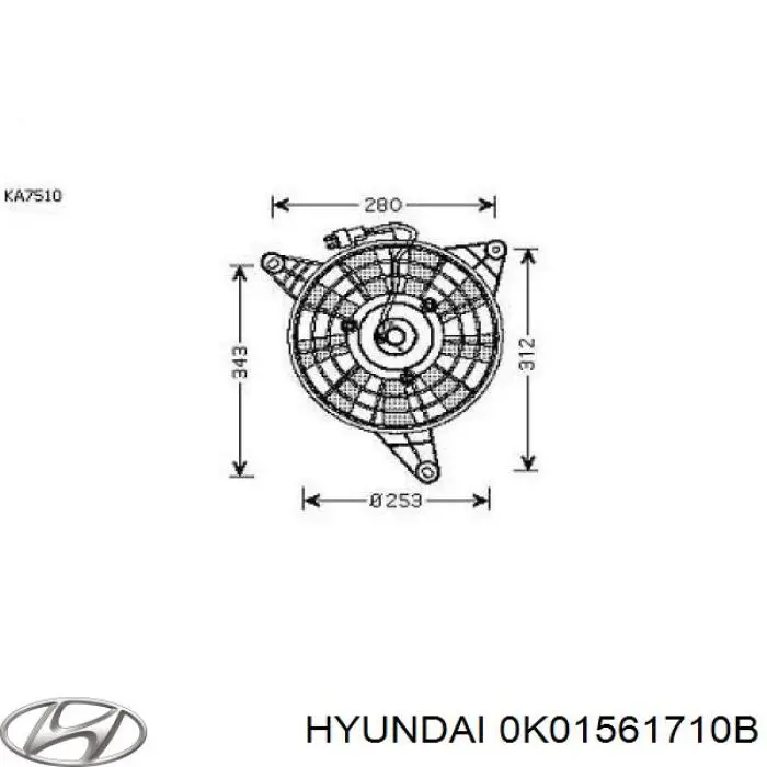 0K01561710B Hyundai/Kia 