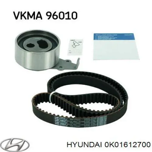 Ролик натяжителя ремня газораспределения Hyundai/Kia 0K01612700 цена, от 13.48 USD