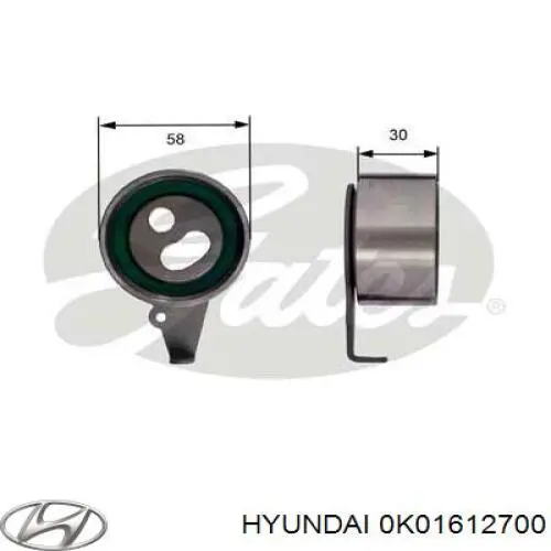 0K01612700 Hyundai/Kia ролик грм