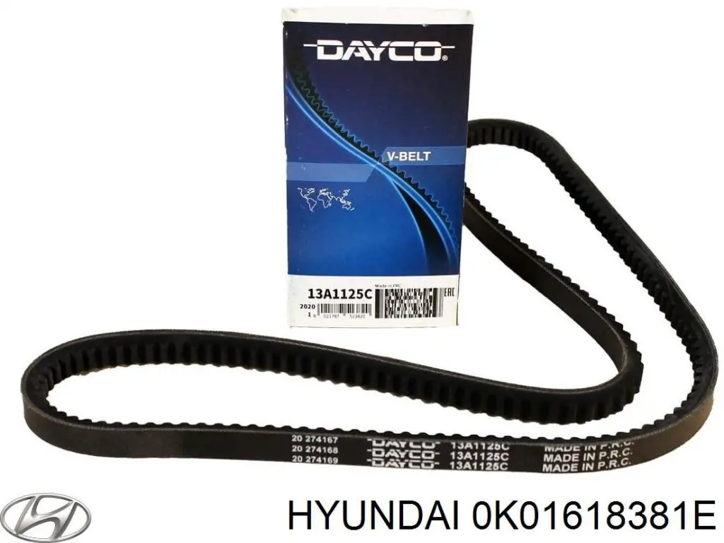 0K01618381E Hyundai/Kia Поликлиновый ремень