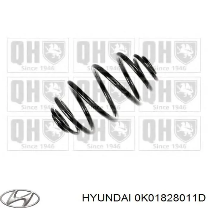 Купить 0K01828011D Hyundai/Kia Пружина подвески