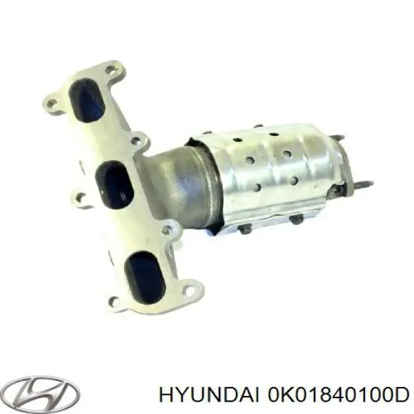 0K01840100D Hyundai/Kia глушитель, задняя часть
