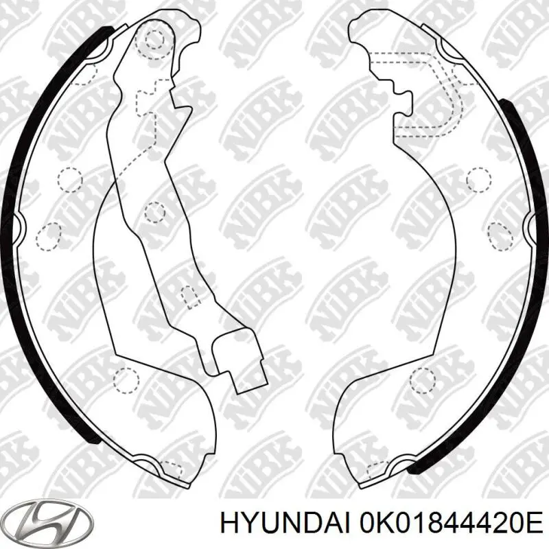 Трос ручника 0K01844420E Hyundai/Kia