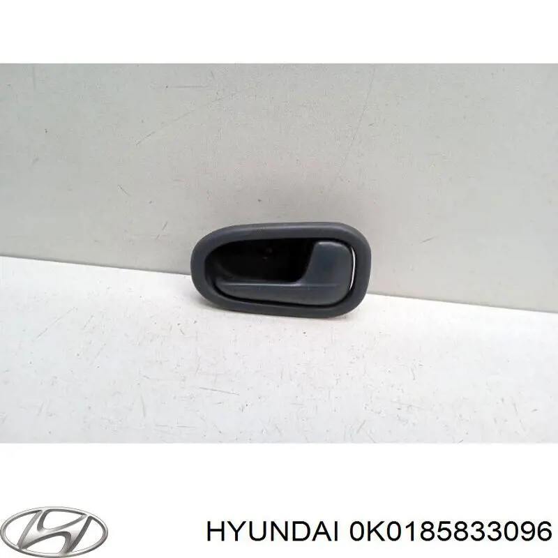 0K0185833096 Hyundai/Kia maçaneta interna dianteira/traseira da porta direita