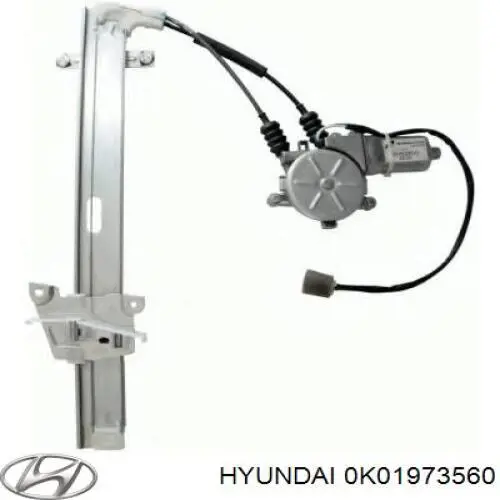 Купить 0K01973560 Hyundai/Kia Механизм стеклоподъемника двери задней левой