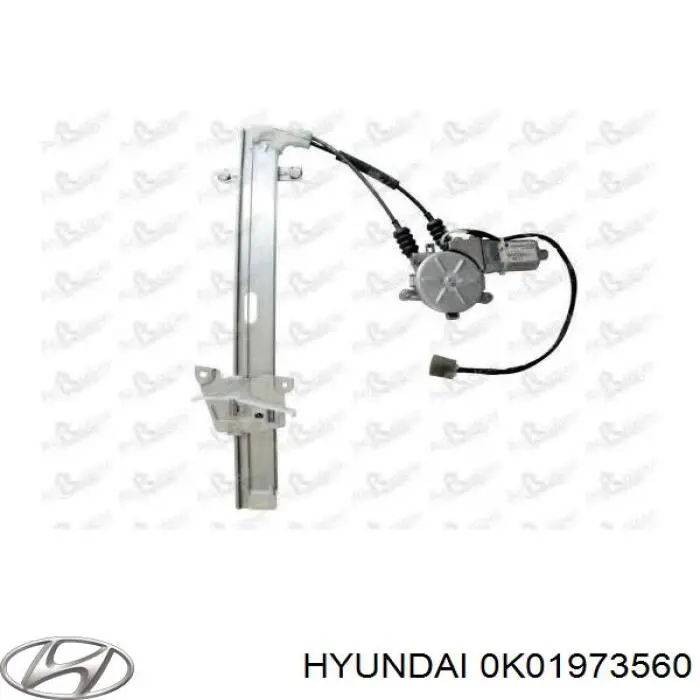 Mecanismo de elevalunas, puerta trasera izquierda 0K01973560 Hyundai/Kia