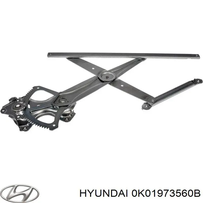 Купить 0K01973560B Hyundai/Kia Механизм стеклоподъемника двери задней левой