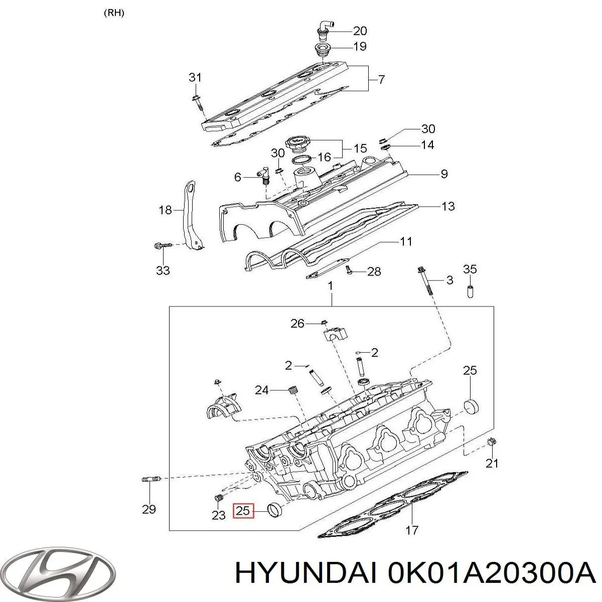 0K01A20300A Hyundai/Kia 