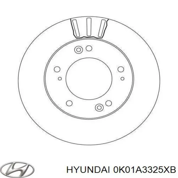 Передние тормозные диски 0K01A3325XB Hyundai/Kia
