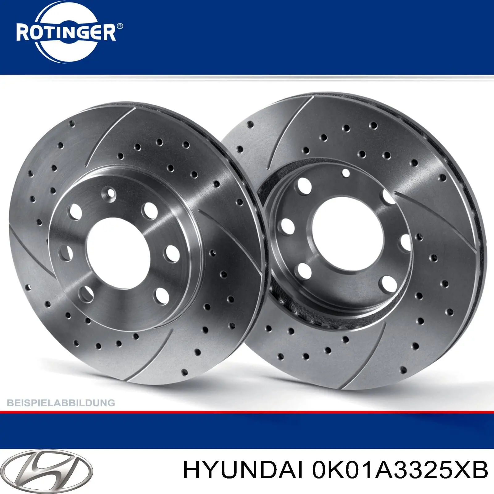 Тормоз дисковый передний Hyundai/Kia 0K01A3325XB цена, от 29.80 USD