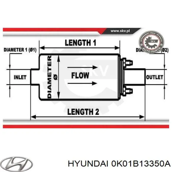 Купить 0K01B13350A Hyundai/Kia 