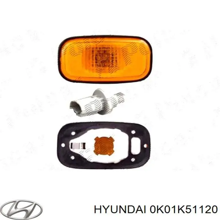 Повторитель поворота в крыло Hyundai/Kia 0K01K51120A цена, от 3.93 USD