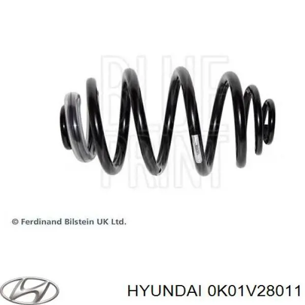 0K01V28011 Hyundai/Kia пружина задняя