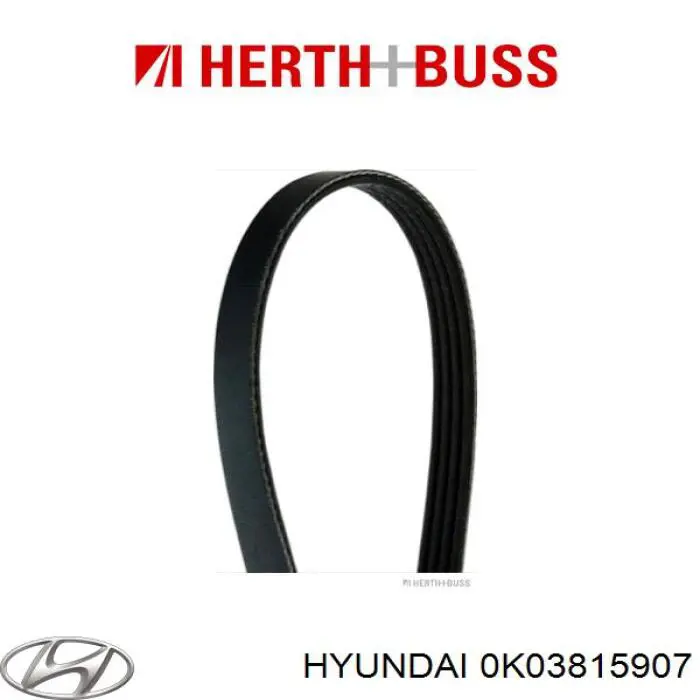 Купить 0K03815907 Hyundai/Kia Ремень генератора