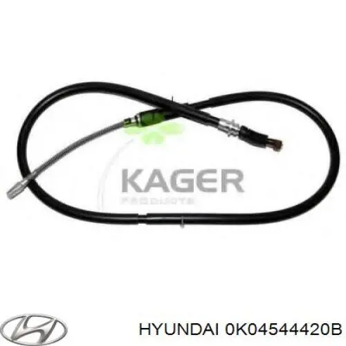 Трос ручного тормоза задний Hyundai/Kia 0K04544420B цена, от 18.52 USD