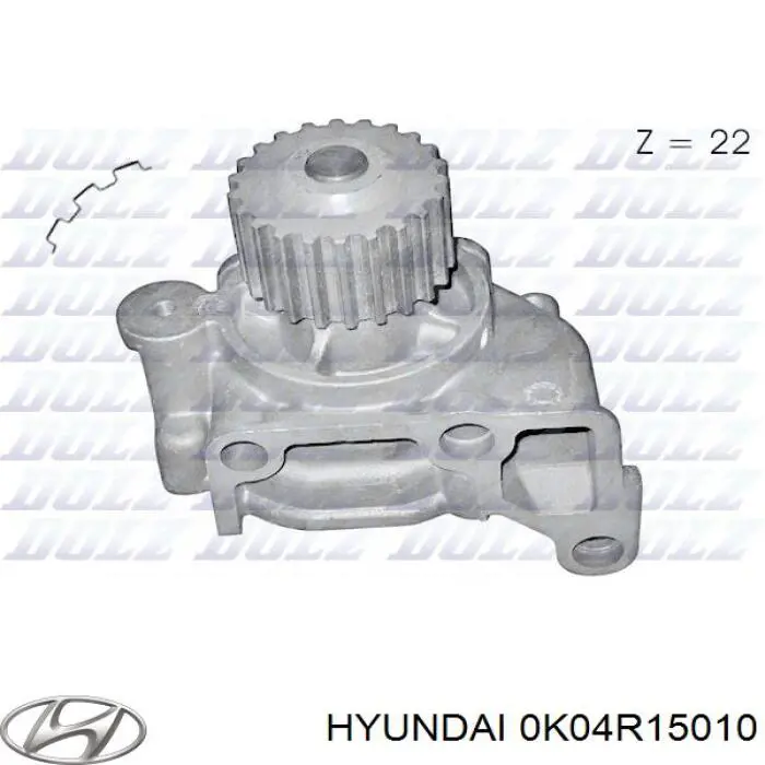 Купить 0K04R15010 Hyundai/Kia Насос охлаждения