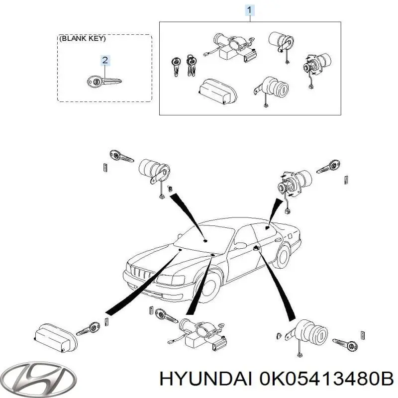  0K05413480B Hyundai/Kia