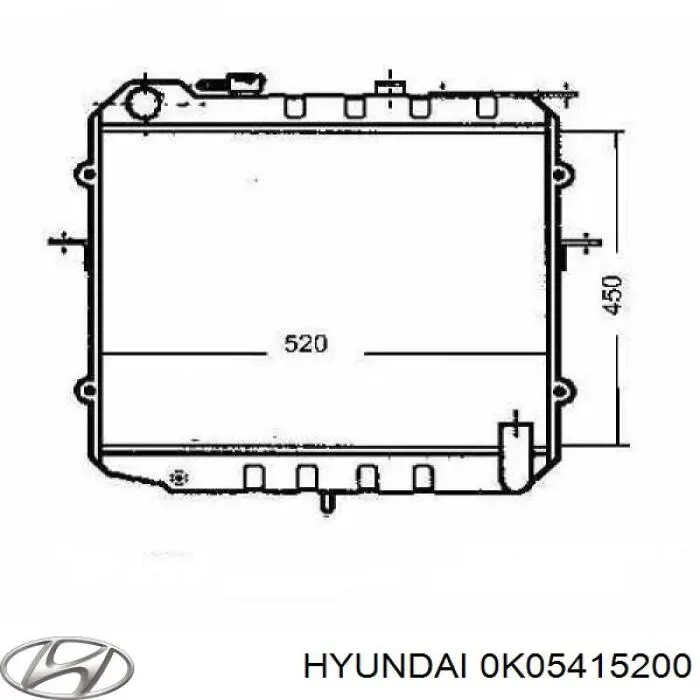 Купить 0K04R15200 Hyundai/Kia Радиатор водяной