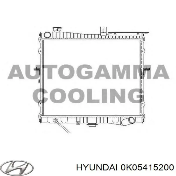 Радиатор охлаждения двигателя Hyundai/Kia 0K04R15200 цена, от 127.97 USD