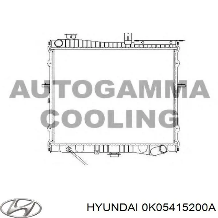 Радиатор 0K05415200A Hyundai/Kia