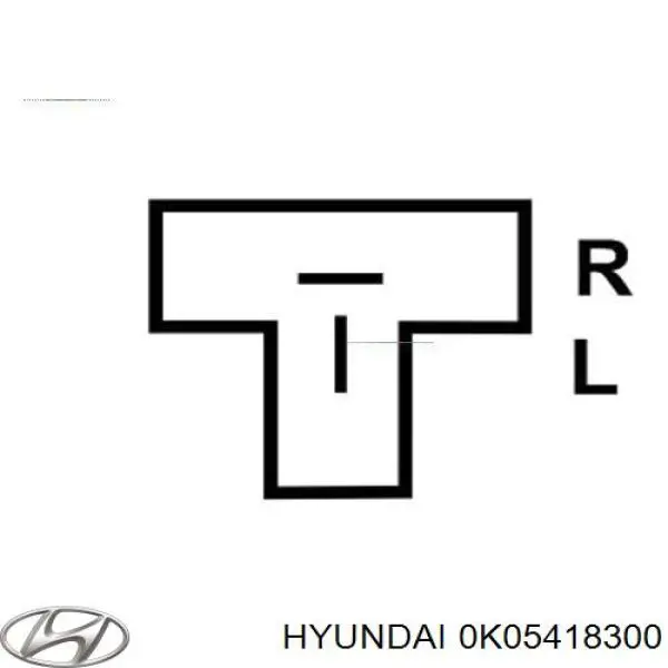 0K05418300 Hyundai/Kia генератор