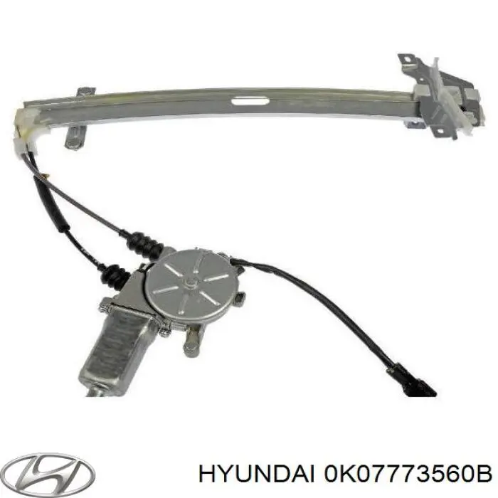 0K07773560B Hyundai/Kia Механизм стеклоподъемника двери задней, левой