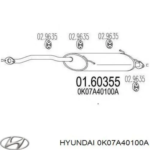 0K07A40100A Hyundai/Kia 