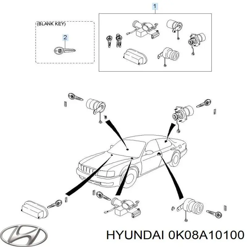 0K08A10100 Hyundai/Kia 